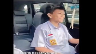 Viral Video Anak SMP Bawa Mobil, Netizen: Siapa Tau Anak Pejabat