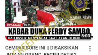 CEK FAKTA: Pemakaman Ferdy Sambo Disaksikan Jutaan Orang