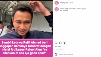Disebut Sosok Inisial R, Raffi Ahmad Minta Diperiksa: Cek Aja Gak Ada Apa-apa