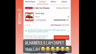 Pria Ini Dapat Rejeki Flash Sale Beli Mobil Hanya Rp11.000, Netizen: Yang Datang Mobil Beneran?