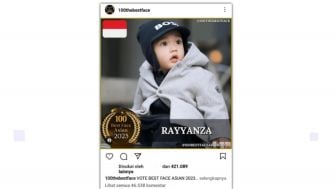 Rayyanza Masuk Nominasi 100 Best Face Asian 2023, Jadi Bayi Satu-satunya?