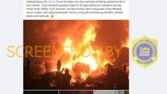 CEK FAKTA: Ini Foto Kebakaran Kilang Pertamina Kota Dumai