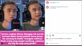 Devano Ngaku Tak Pernah Berhasil Berkarya Karena Ibunya Seorang Iis Dahlia