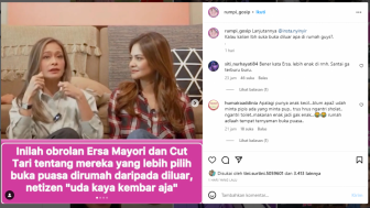 Ersa Mayori dan Cut Tari Sebut Momen Buka Puasa Paling Enak Dilakukan di Rumah