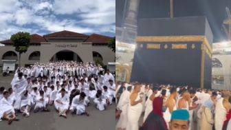Buat Netizen Iri, Siswa Seangkatan SMA Ini Pergi Study Tour ke Mekkah Sekaligus Umroh