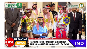 CEK FAKTA: Video Raja Salman Gelar Pesta Tarian Ala Ida Dayak