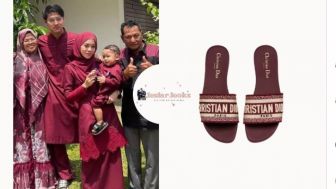 Penampakan Sandal Lesti Kejora Harga Rp12,6 Juta, Netizen Butuh THR 2 Tahun Buat Beli