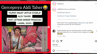 Sindir Perselingkuhan Virgoun, Aldi Taher Buat Lagu Surat Maaf untuk Starla