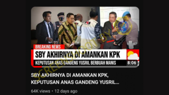 CEK FAKTA: Terlibat Korupsi Hambalang, SBY Ditangkap KPK
