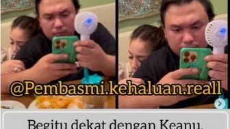 Nagita Slavina Tidur di Pundak Keanu, Netizen: Bukan Muhrim