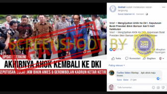 CEK FAKTA: Ahok Kembali Pimpin DKI Jakarta