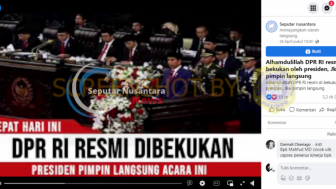 CEK FAKTA: DPR RI Resmi Dibekukan Presiden Jokowi