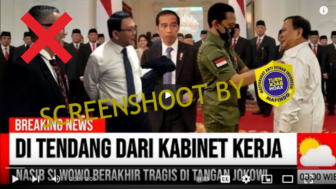 CEK FAKTA: Prabowo Subianto Ditendang dari Kabinet Kerja