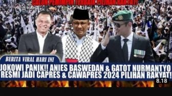 Cek Fakta: Jokowi Pucat Anies Baswedan Tunjuk Gatot Nurmantyo Lawan Ganjar di Pilpres 2024