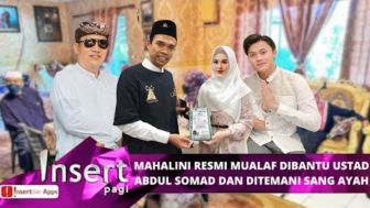 Cek Fakta: Detik-detik Mahalini Resmi Peluk Islam Dibimbing Ustadz Abdul Somad