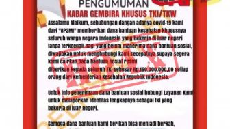 CEK FAKTA: Beredar Flyer Bantuan Dana Kesehatan Bagi Pekerja Migran Indonesia Oleh BP2MI
