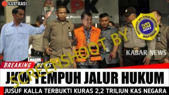 CEK FAKTA: Jokowi Tempuh Jalur Hukum, Jusuf Kalla Terbukti Kuras Rp 2,2 T Kas Negara
