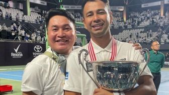 Sosok Merry Dicari Netizen Saat Pertandingan Tenis Raffi Ahmad Kontra Desta