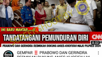 CEK FAKTA: Prabowo Undur Diri, Tanda Tangan Surat Dukungan untuk Anies-Khofifah