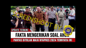 CEK FAKTA: Ahok Ditolak Buat Maju Nyapres di Pemilu Nanti