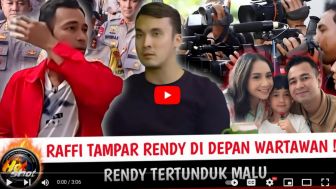 CEK FAKTA : Raffi Ahmad Tampar Rendy Kjaernett di depan Awak Media