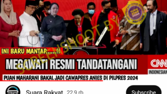 CEK FAKTA: Megawati Resmi Tanda Tangan, Puan Jadi Cawapres Anies