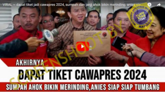 Ahok Dapat Tiket Cawapres 2024, Apa Benar?