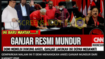 PDIP Dukung Anies, Ganjar Pranowo Mundur dari Partai?