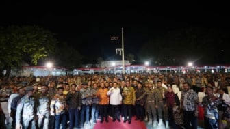 Prabowo Subianto Bertemu 2000 Kepala Desa di Sulawesi Selatan