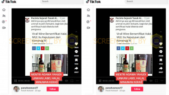 CEK FAKTA: Menag Berikan Label Halal Pada Produk Miras Wine