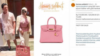 Penampakan Tas Hermes Rp500 Juta Syahrini