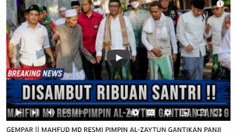 CEK FAKTA: Mahfud MD Resmi Jadi Pimpinan Ponpes Al Zaytun