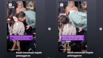 Video Lady Nayoan Dikecup Rendy Kjaernett Viral di IG: So Sweet