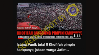 CEK FAKTA: Khofifah Pimpin Kampanye, Jutaan Warga Jawa Timur Deklarasi Dukung Anies