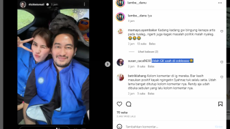 Foto Selfie Syahnaz dan Jeje Pakai Baju Partai Dikomentari Netizen: Udah Gak Usah Dicoblos