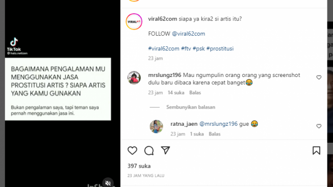 Beredar Video Sosok Anonim Bagikan Pengalaman Soal Jasa Prostitusi Artis