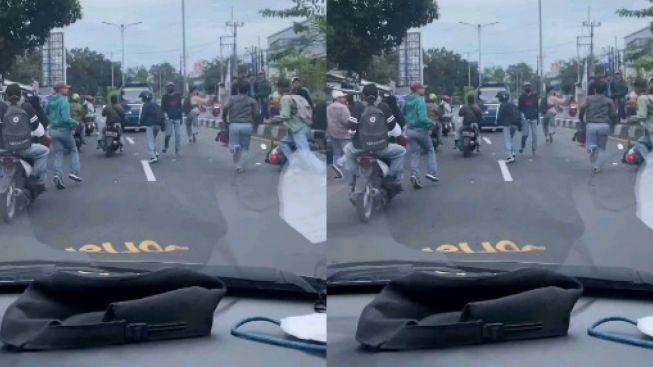 Aparat Polisi Dicurigai Perekam Video Pembubaran Tawuran Pelajar di Bogor