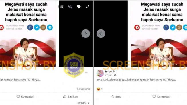 CEK FAKTA: Megawati Sebut Dirinya Jelas Masuk Surga karena Malaikat Kenal Soekarno