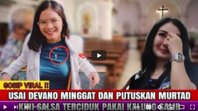 CEK FAKTA : Usai Devano Murtad, Kini Salsha Terciduk Pakai Kalung Salib