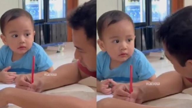 Netizen Sebut Rayyanza Bayi Ajaib, Umur Satu Tahun Sudah Tahu Huruf Abjad