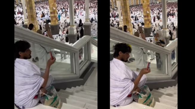 Pria Ini Viral Merekam Video Kabah Pakai HP Jadul, Netizen Ikut Terharu