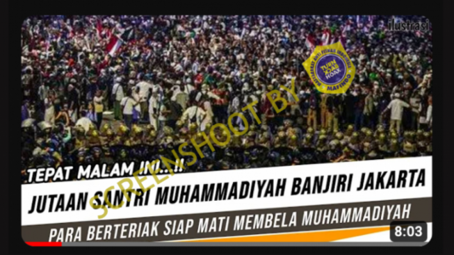 CEK FAKTA: Lakukan Aksi, Jutaan Santri Muhammadiyah Banjiri Jakarta