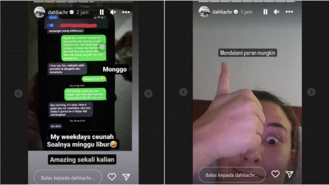 Diisukan Selingkuh, Chat Mesra Fandy Christian Dengan Lawan Main Sinetron Dibongkar Dahlia Poland