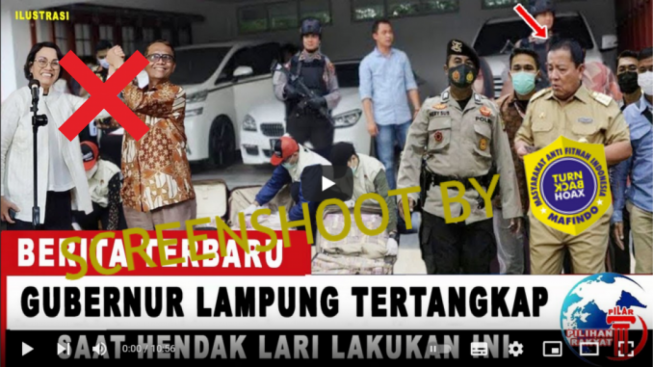 CEK FAKTA: Gubernur Lampung Arinal Djunaidi Ditangkap