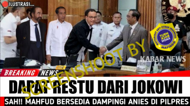CEK FAKTA: Mahfud MD Resmi Dampingi Anies di Pilpres 2024 Atas Restu Jokowi
