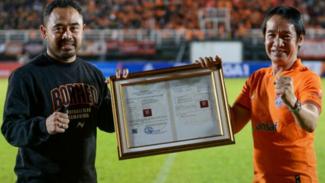 Sah! Borneo FC Masuk Daftar Kekayaan Intelektual