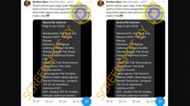 Jenderal Moeldoko Gantikan Syahrul Yasin Limpo Sebagai Menteri Pertanian, Benarkah?