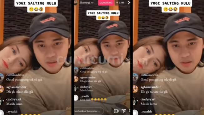 Pamer Pacar Baru, Nathalie Holscher Cium Yogi Ilham Saat Live TikTok