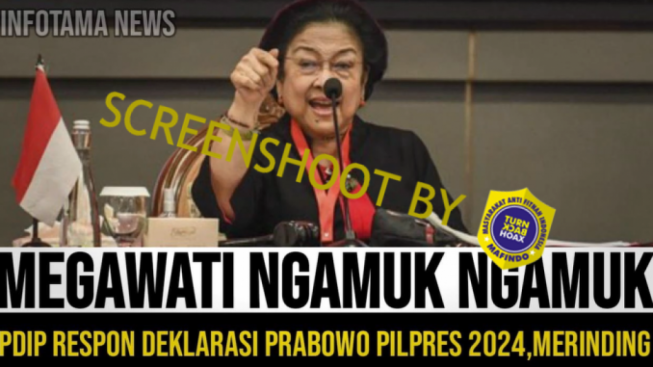 CEK FAKTA: Megawati Respon Deklarasi Golkar dan PAN Dukung Prabowo