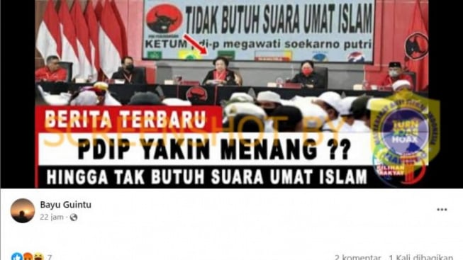 CEK FAKTA: PDIP Tidak Butuh Suara Umat Islam